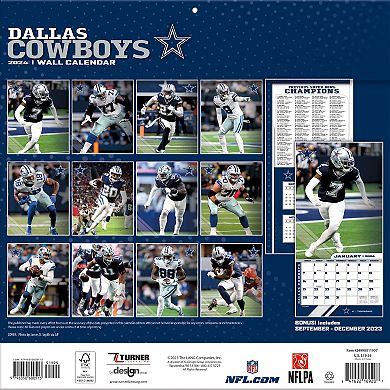 Dallas Cowboys 2024 12'' x 12'' Team Wall Calendar