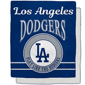 Los Angeles Dodgers 50" x 60" Retro Emblem Flannel Fleece Sherpa Blanket