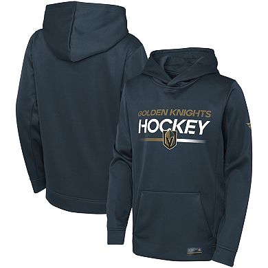 Youth Fanatics Branded Charcoal Vegas Golden Knights Authentic Pro Pullover Hoodie