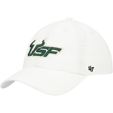 Men's '47 White South Florida Bulls Vintage Clean Up Adjustable Hat