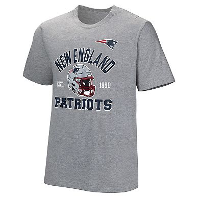 Men's Gray New England Patriots Tackle Adaptive T-Shirt