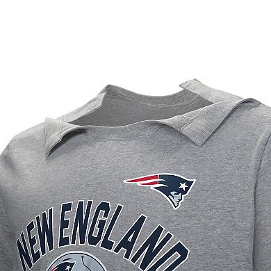 Men's Gray New England Patriots Tackle Adaptive T-Shirt