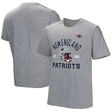 Men's Gray New England Patriots Tackle Adaptive T-Shirt
