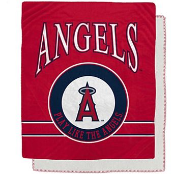 Los Angeles Angels 50" x 60" Retro Emblem Flannel Fleece Sherpa Blanket