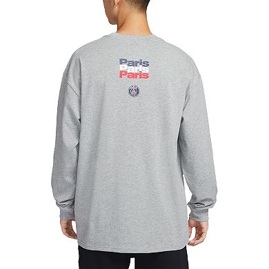 Men's Nike Heather Gray Paris Saint-Germain Legend Long Sleeve T-Shirt