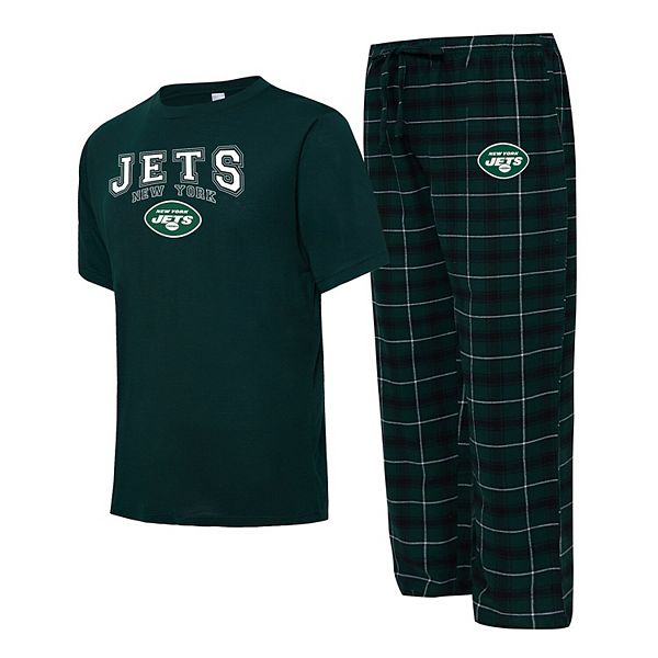 Men's Concepts Sport Green/Black New York Jets Arctic TShirt & Pajama