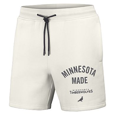 Men's NBA x Staple Cream Minnesota Timberwolves Heavyweight Fleece Shorts