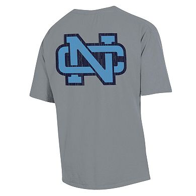 Men's Comfort Wash Graphite North Carolina Tar Heels Vintage Logo T-Shirt