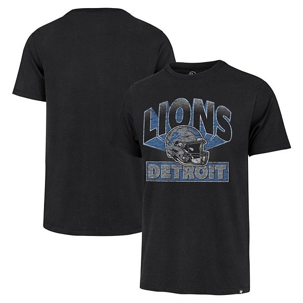 Men's '47 Black Detroit Lions Amplify Franklin T-Shirt