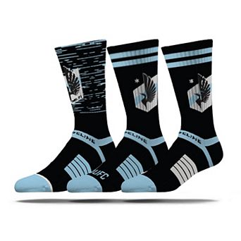 Men's Strideline Minnesota United FC Premium 3-Pack Knit Crew Socks Set