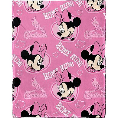 Northwest x Disney St. Louis Cardinals Minnie Hugger Pillow & Silk Touch Throw Set