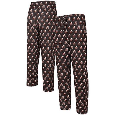 Men's Concepts Sport  Brown Cleveland Browns Gauge Throwback Allover Print Knit Pants