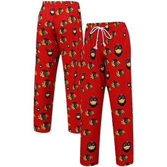 Women's Concepts Sport Red Chicago Blackhawks Gauge Allover Print Knit Sleep Pants