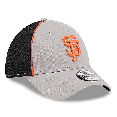 Men's New Era Gray San Francisco Giants Pipe 39THIRTY Flex Hat