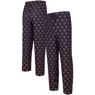 Men's Concepts Sport  Navy Chicago Bears Gauge Allover Print Knit Pants