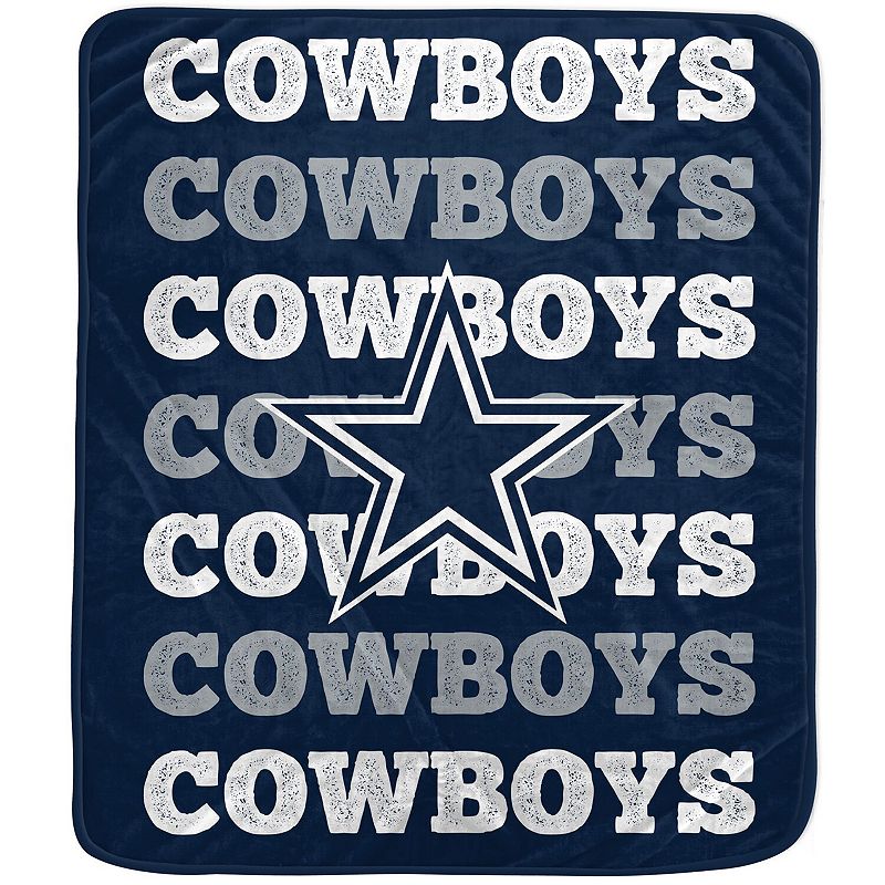 Pegasus Dallas Cowboys 60'' x 70'' Logo Wordmark Plush Blanket, Team