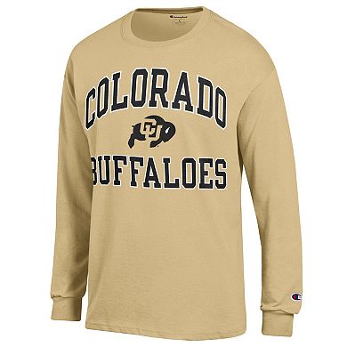 Men's Champion  Gold Colorado Buffaloes High Motor Long Sleeve T-Shirt
