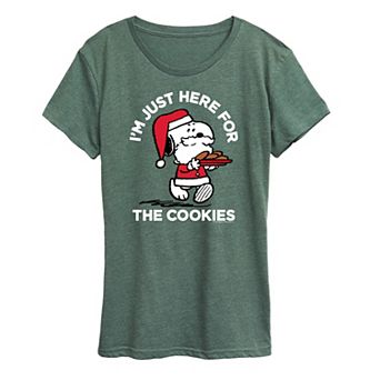 Women's Peanuts Snoopy Cookies Graphic Tee