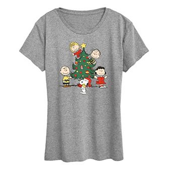 Women's Peanuts Oh Christmas Tree Graphic Tee
