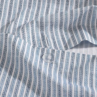 Eddie Bauer Ticking Stripe Duvet Set