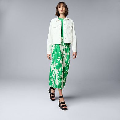 Women's Simply Vera Vera Wang Crinkle Maxi Skirt