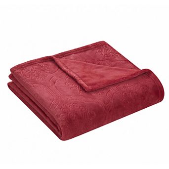 Kate Aurora Ultra Soft and Plush Ogee Damask Fleece Throw Blanket Covers - 50 in W X 60 in L