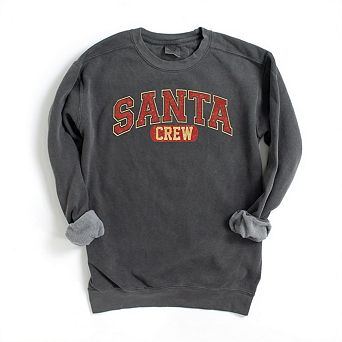 Santa Crew Garment Dyed Sweatshirt