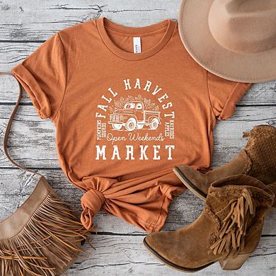 Fall Harvest Market Short Sleeve Graphic Tee