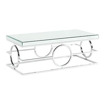 Katie Rectangle Mirrored Coffee Table