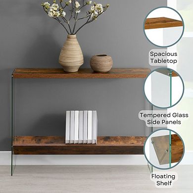 Convenience Concepts SoHo V Console Table with Shelf