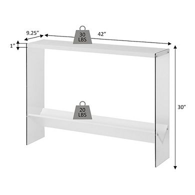 Convenience Concepts SoHo V Console Table with Shelf