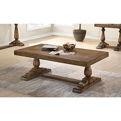 Amy 52 Transitional Wood Coffee Table