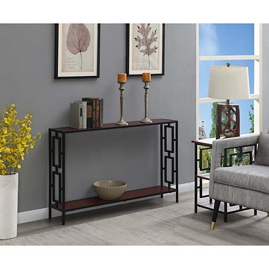 Convenience Concepts Town Square Metal Frame Console Table