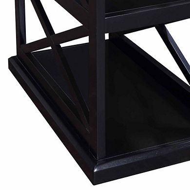 Convenience Concepts Coventry Chairside End Table with Shelves