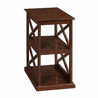 Convenience Concepts Coventry Chairside End Table with Shelves