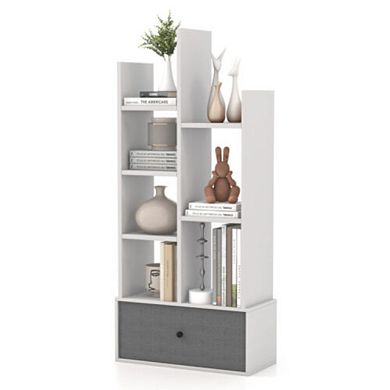 Hivvago 7-tier Open-back Bookshelf With Drawer