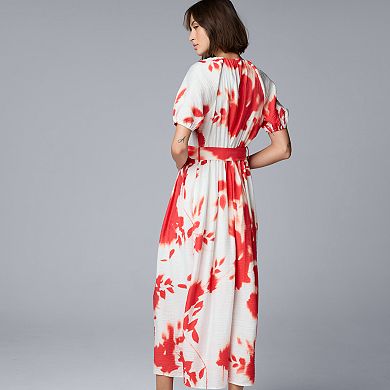 Robe Fourreau Simply Vera By Vera Wang à Fleurs Jaune Bleu Blanc - Taille S, Neuve Avec étiquette