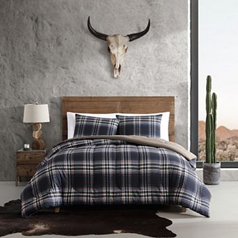 Wrangler City Flats Plaid Blue Duvet Set