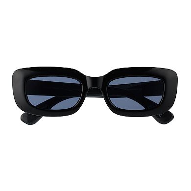 Women's Cali Blue Bubble Rectangle Sunglasses