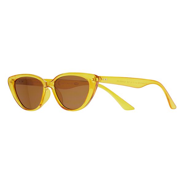 Women's Cali Blue Slim Cateye Sunglasses