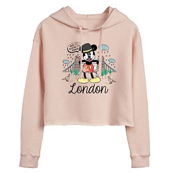 Disney's Mickey Mouse Juniors' London Rain Cropped Hoodie