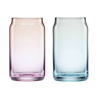 Cambridge Ombre Beer Can Glasses, Set of 2