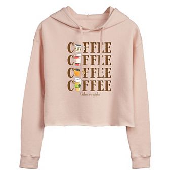 Juniors' Gilmore Girls Coffee Cropped Hoodie