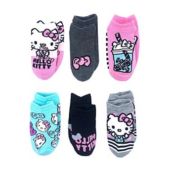 Girls' Sanrio Hello Kitty 6-Pack No-Show Socks