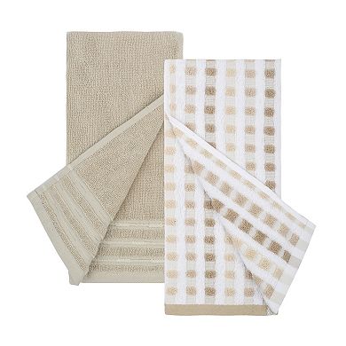 The Big One® Taupe Textured 2-Pack Hand Towels