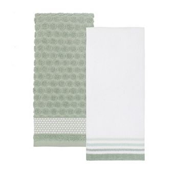 The Big One® Green Textured 2-Pack Hand Towels
