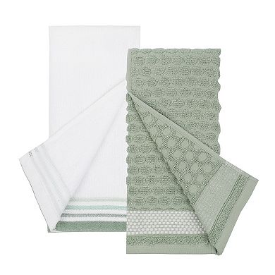 The Big One® Green Textured 2-Pack Hand Towels