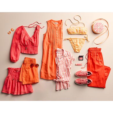 Women's Sonoma Goods For Life® Oversized Linen-Blend Camp Shirt