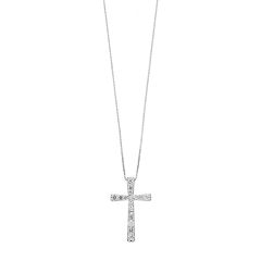 Sideways cross necklace on sale kohls