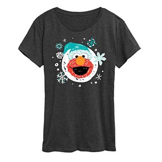 Women's Sesame Street Elmo Snowflake Graphic Tee